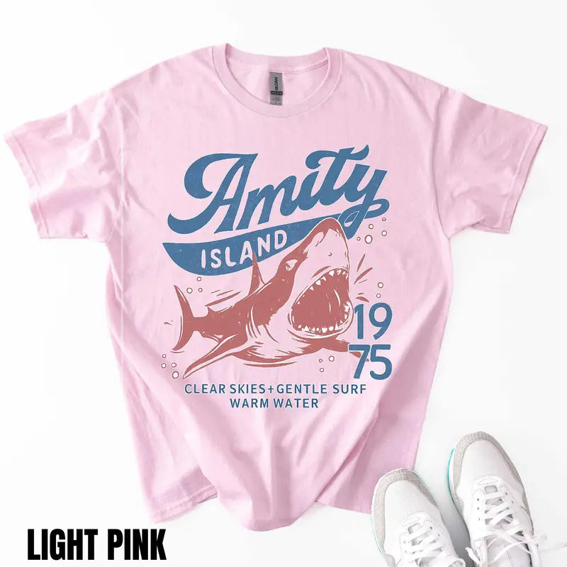 Jaws Amity Island 1975 Unisex Tee – Retro Movie Inspired T-Shirt