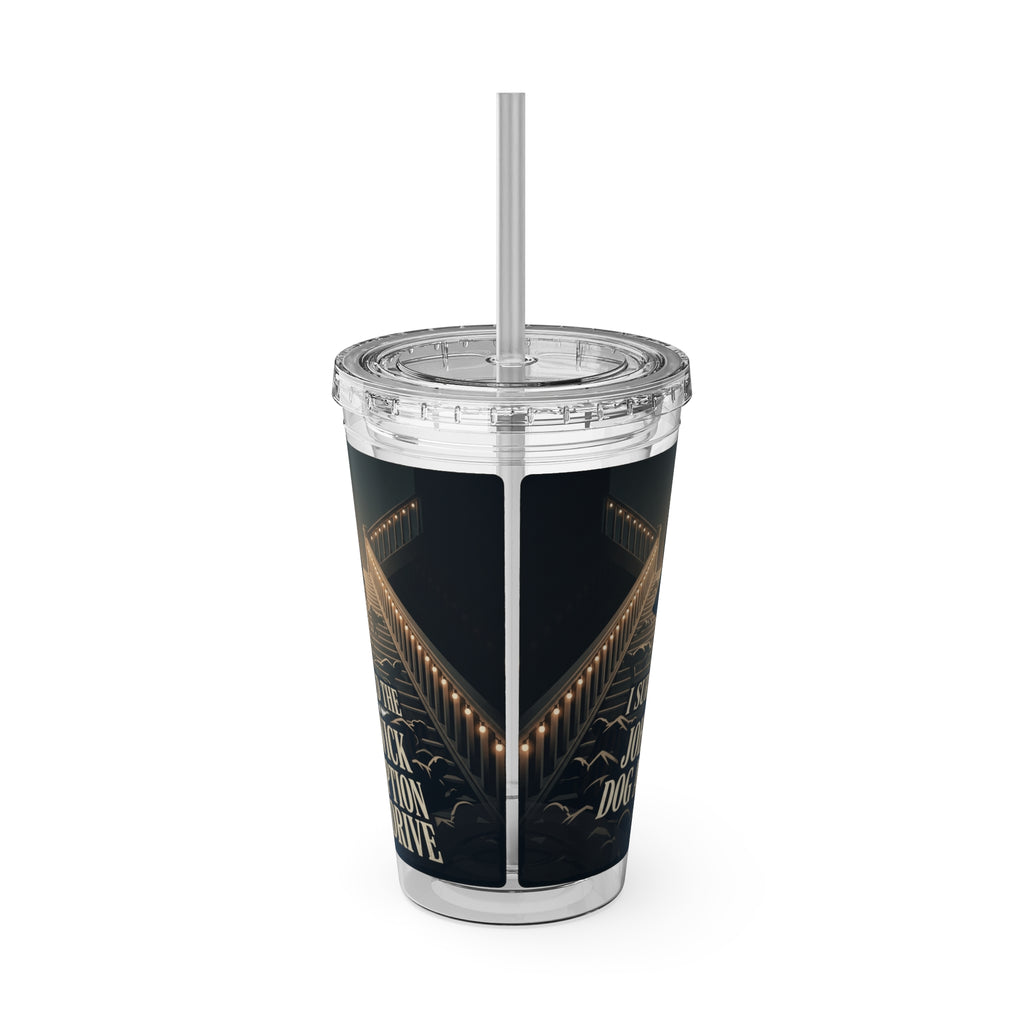 John Wick Dog Adoption Drive Tumbler - 16oz Insulated Straw Cup