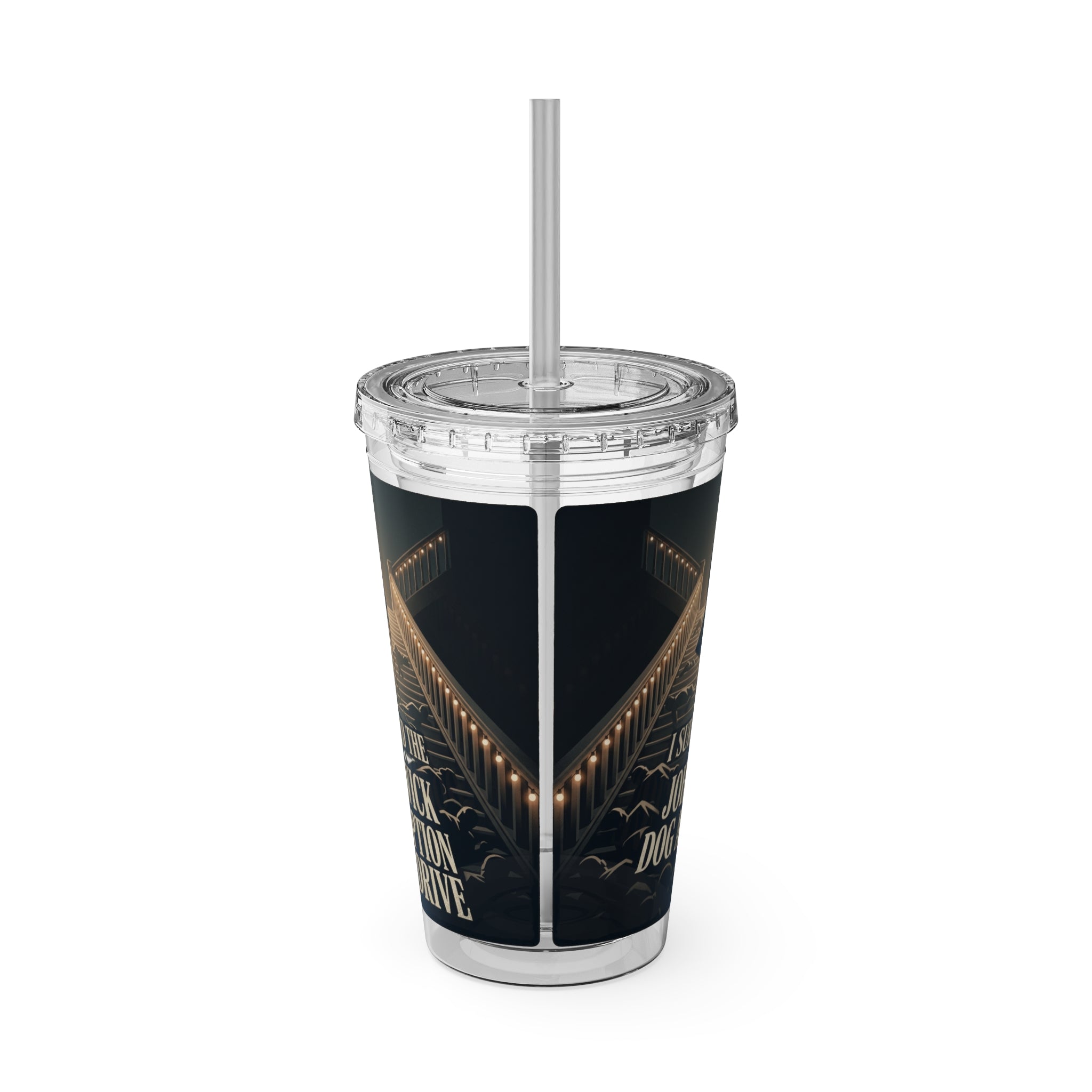 John Wick Dog Adoption Drive Tumbler - 16oz Insulated Straw Cup