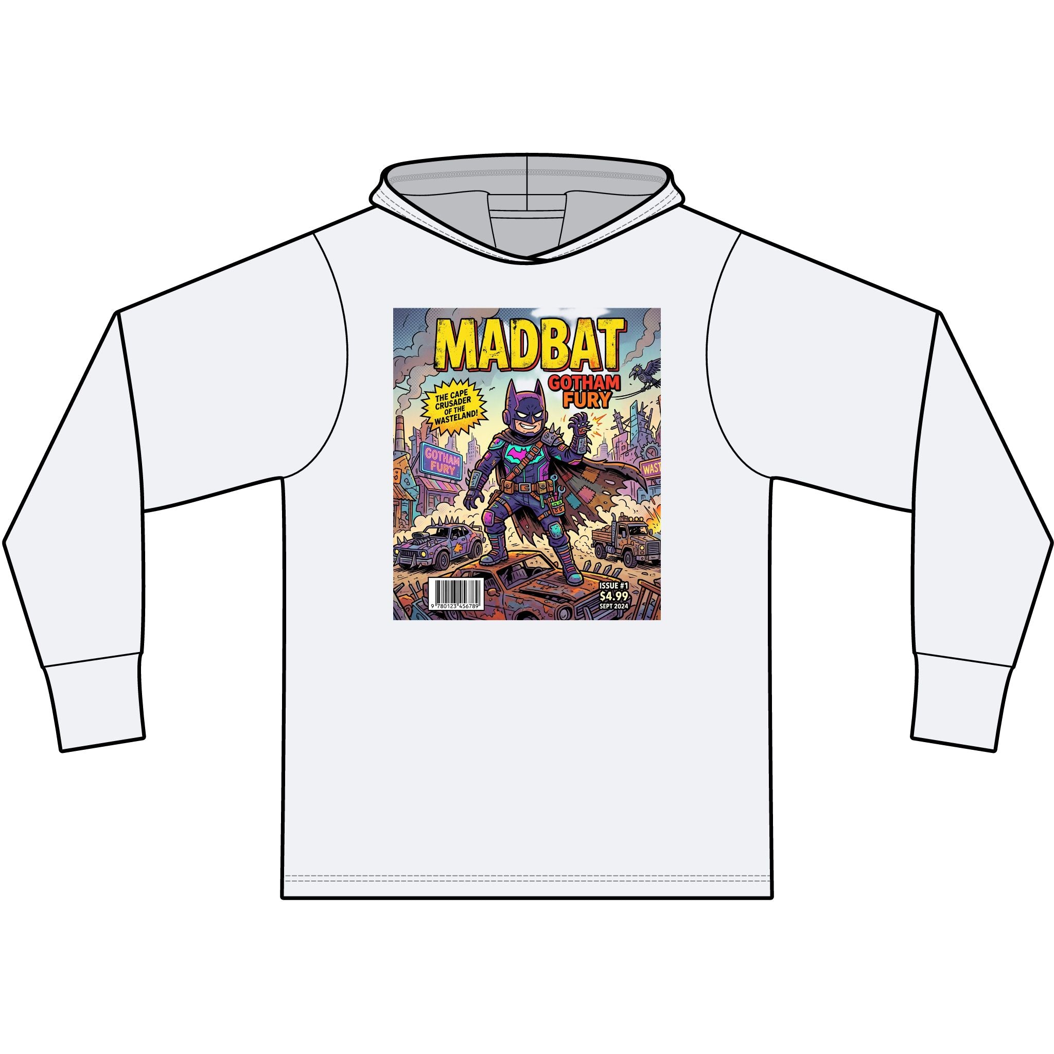 Unisex Cotton Long Sleeve Hooded T-Shirt
