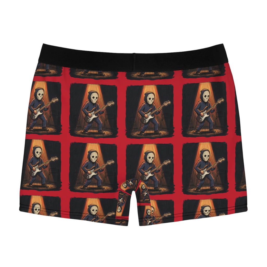 Skeleton Guitarist Boxer Briefs — Rock Halloween AOP Men's Underwear