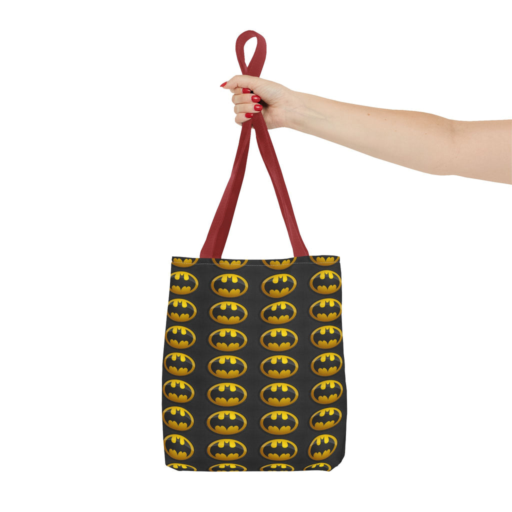 Batman Pattern Tote Bag — All-Over Print Superhero Shopper