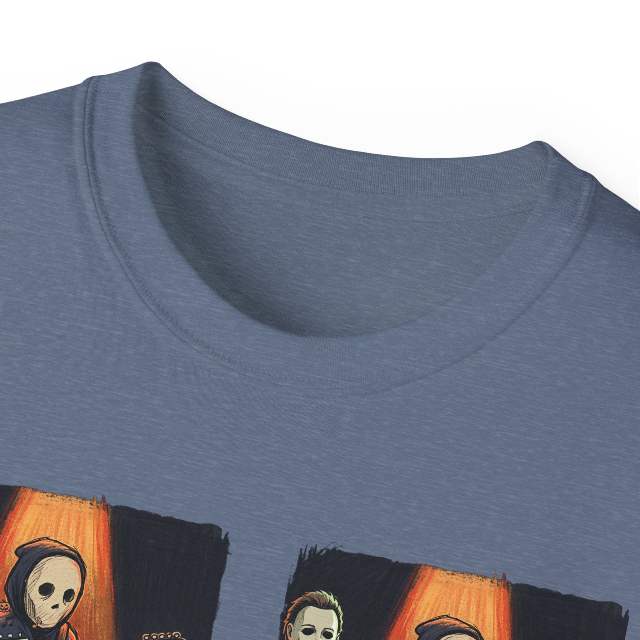 Skeleton Guitar Quartet T‑Shirt — Retro Vintage Horror Band Tee