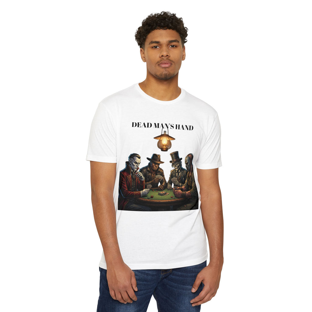 Dead Man’s Hand T-Shirt — Gothic Poker Night Graphic Tee