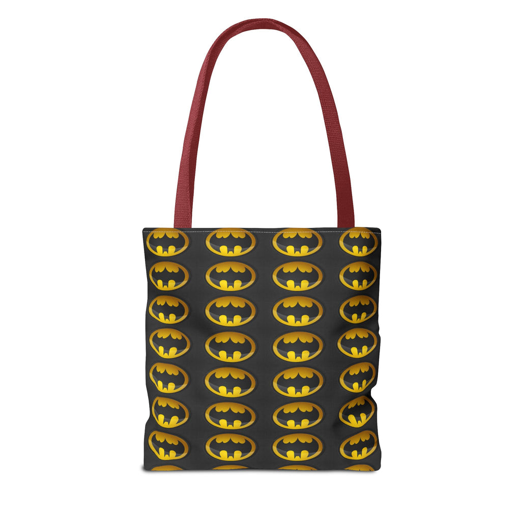 Batman Pattern Tote Bag — All-Over Print Superhero Shopper