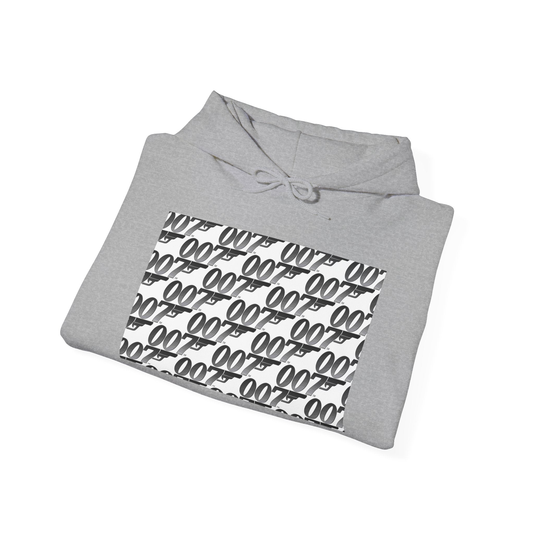 Hoodie — Retro Script Repeat Logo Pullover