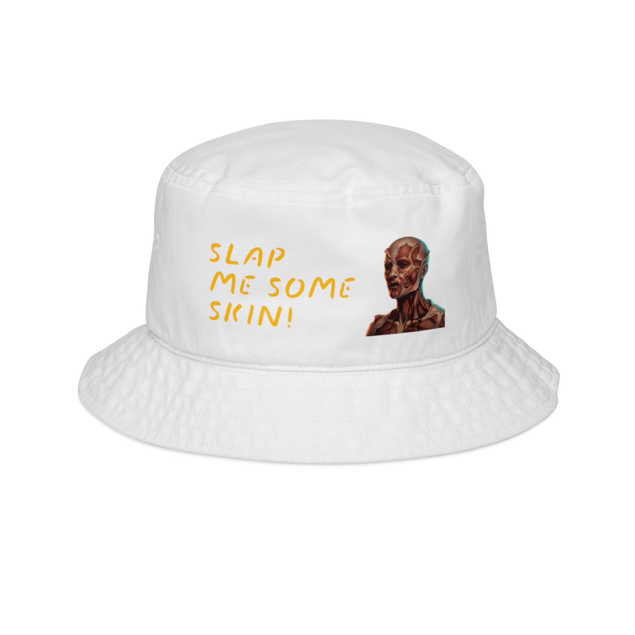 Bucket Hat — 'Slap Me Some Skin!' Graphic Bucket Hat with Vintage Portrait