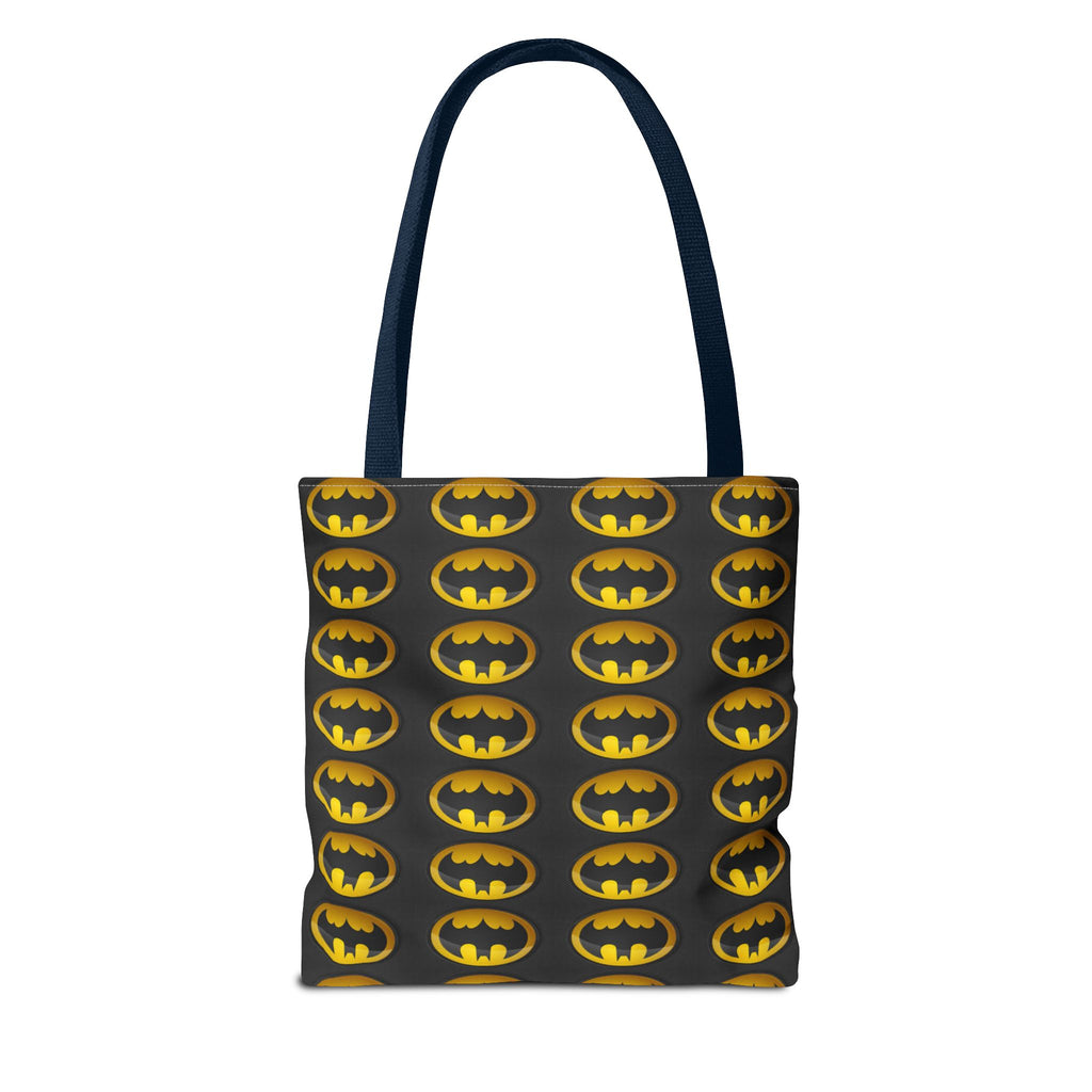 Batman Pattern Tote Bag — All-Over Print Superhero Shopper