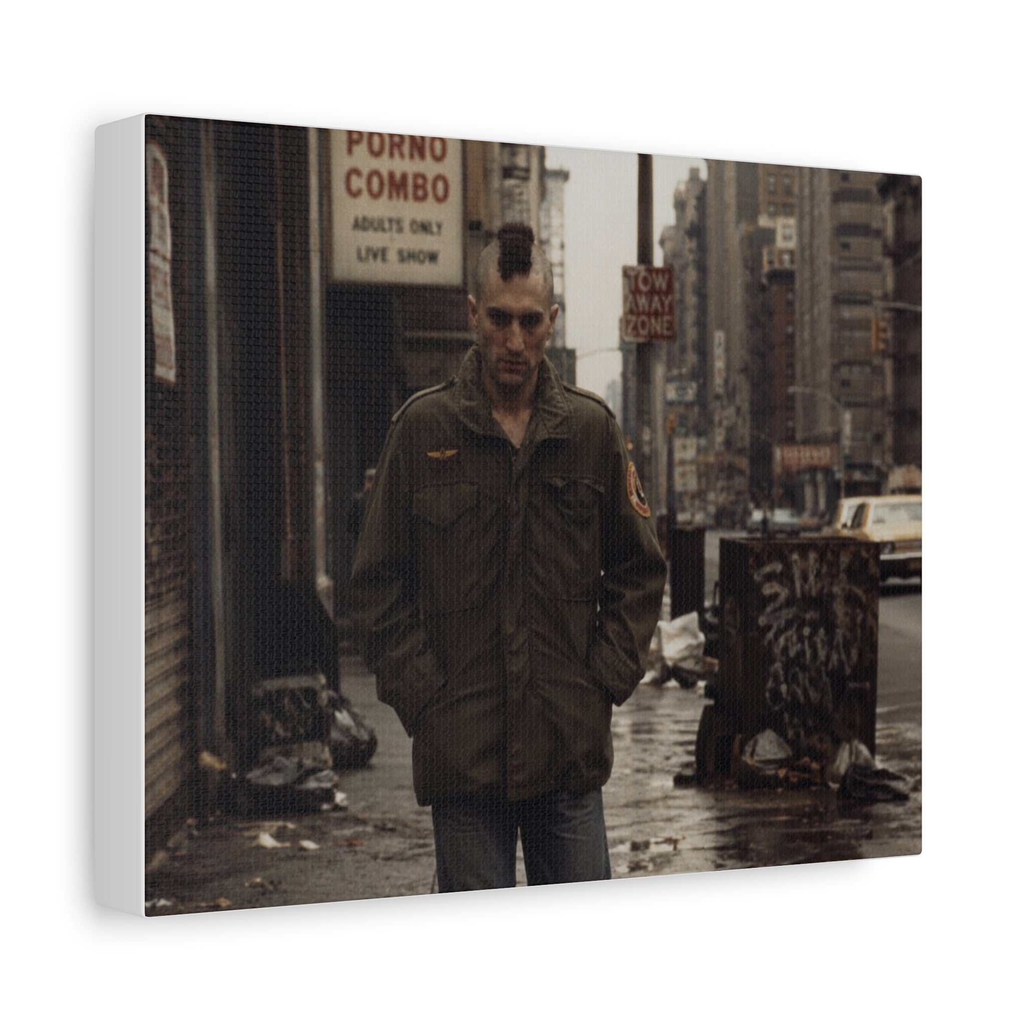 Taxi Driver Movie Poster Canvas — Gritty Urban Travis Bickle Wall Art