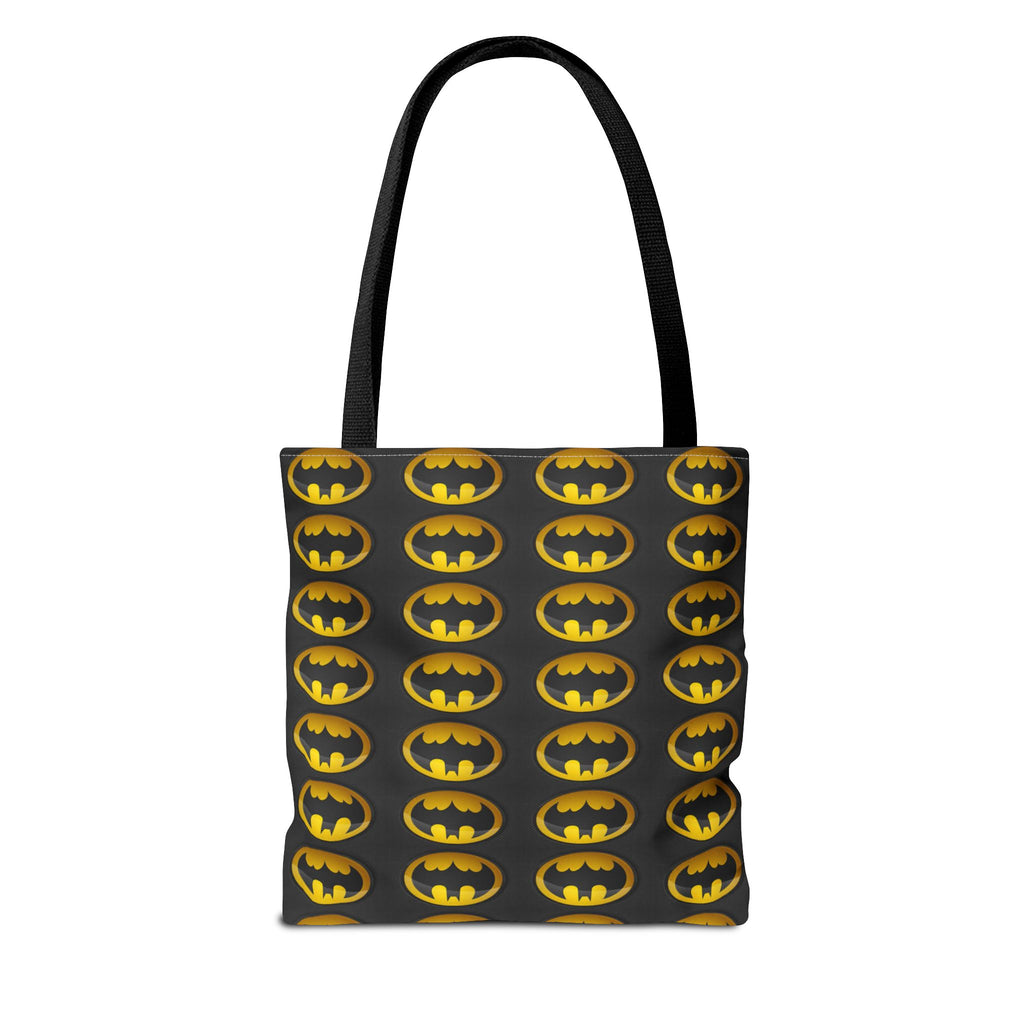 Batman Pattern Tote Bag — All-Over Print Superhero Shopper