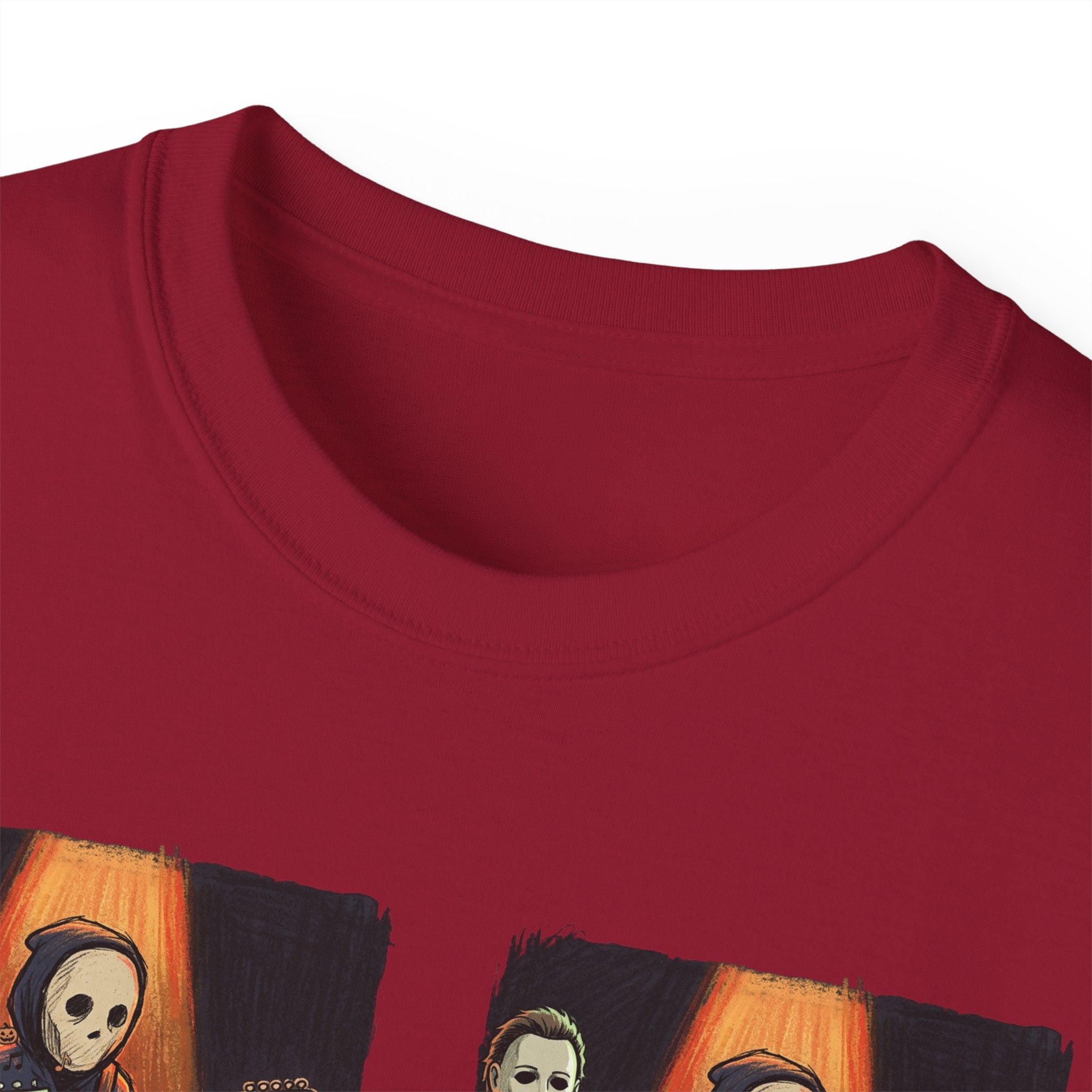 Skeleton Guitar Quartet T‑Shirt — Retro Vintage Horror Band Tee