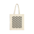 Tote Bag — Retro Script Pattern Repeating '000' Cotton Canvas Tote