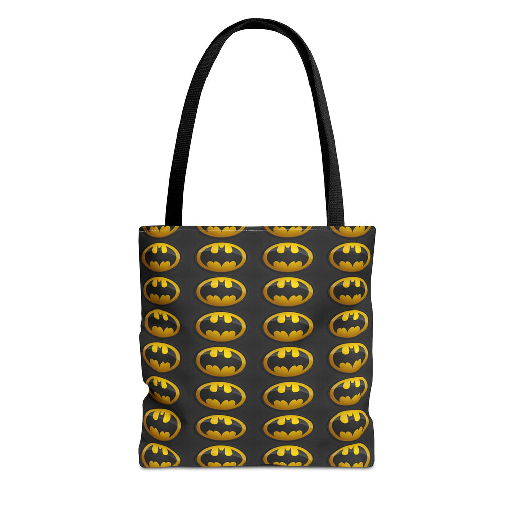 Batman Pattern Tote Bag — All-Over Print Superhero Shopper