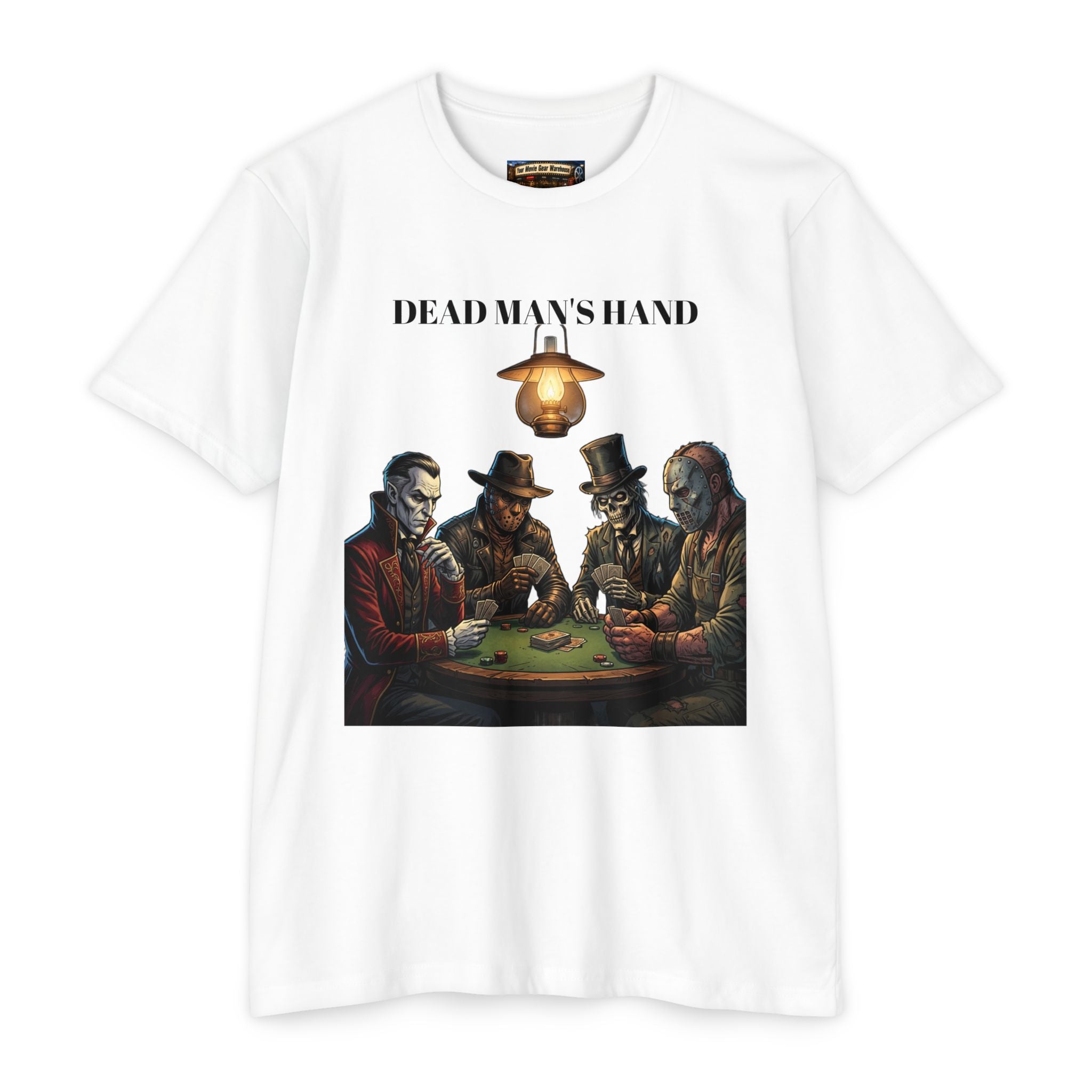 Dead Man’s Hand T-Shirt — Gothic Poker Night Graphic Tee