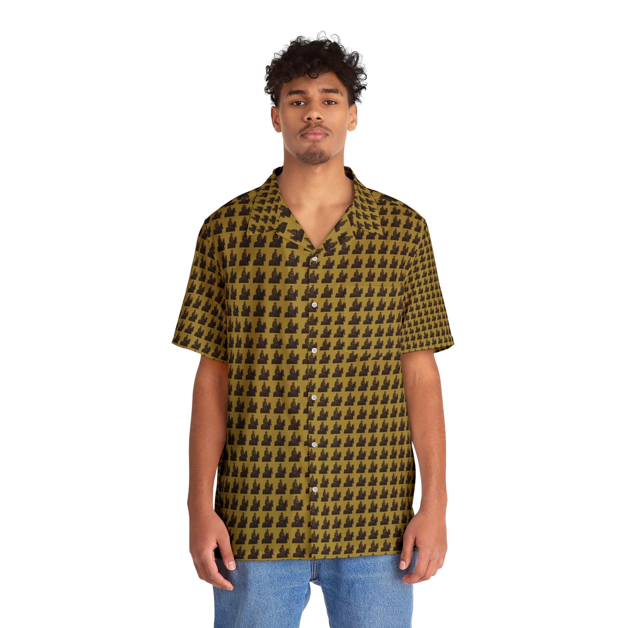 Clint Eastwood Hawaiian Shirt — Men's Vintage Pattern AOP