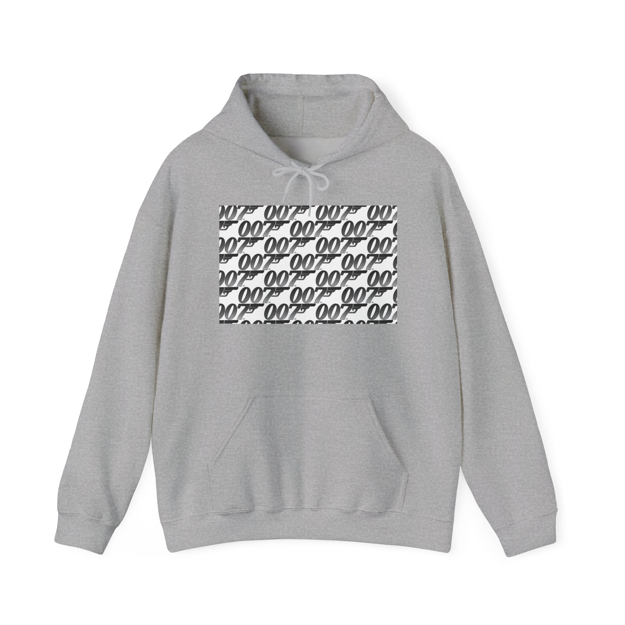 Hoodie — Retro Script Repeat Logo Pullover