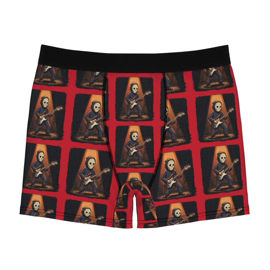 Skeleton Guitarist Boxer Briefs — Rock Halloween AOP Men's Underwear