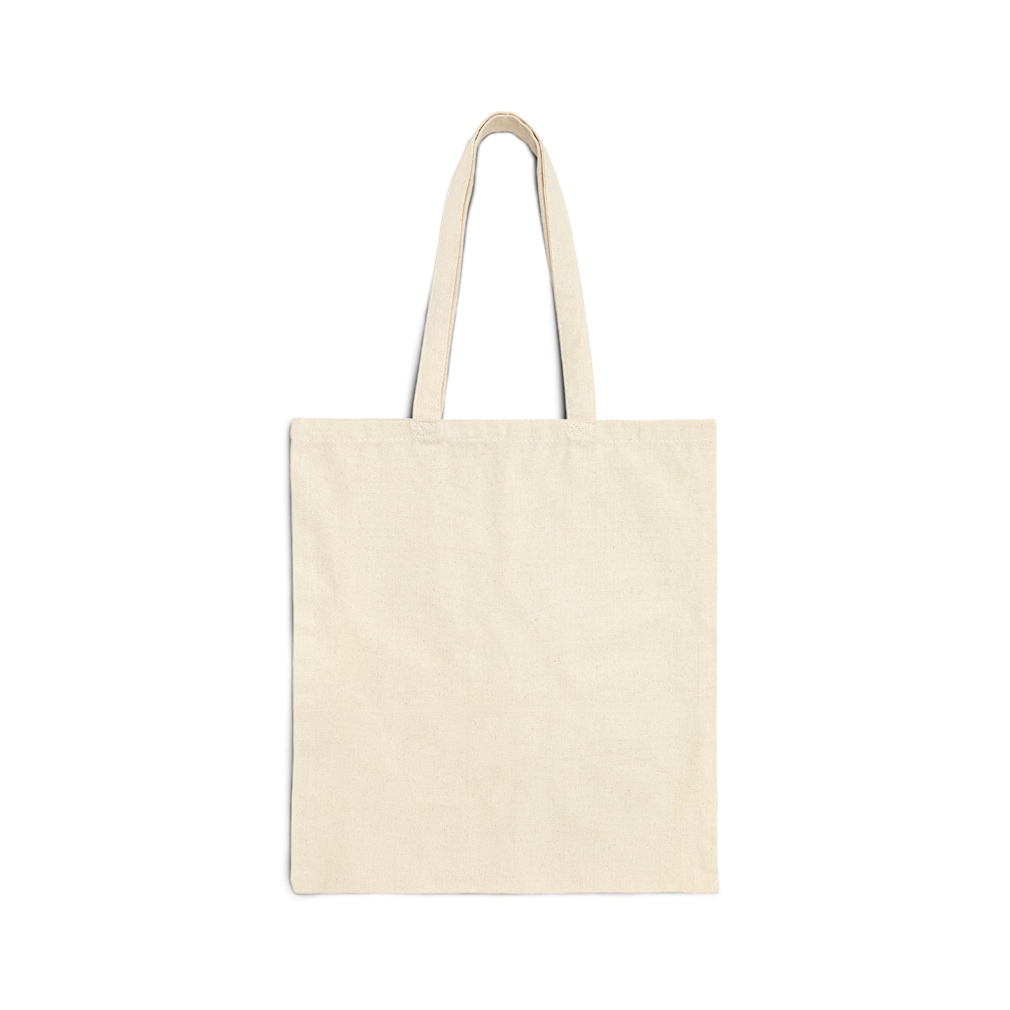 Tote Bag — Retro Script Pattern Repeating '000' Cotton Canvas Tote