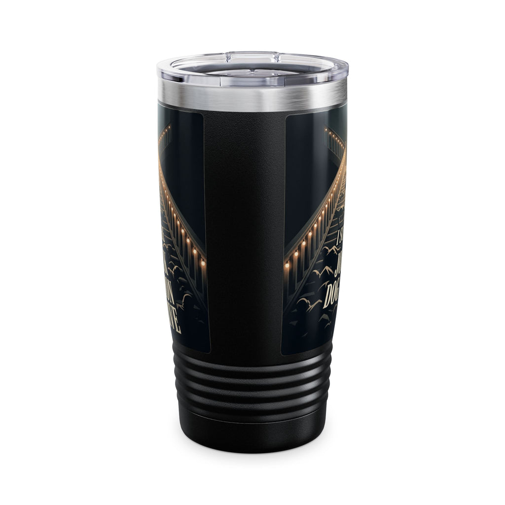 20oz Tumbler — "I Survived the John Wick Dog Adoption Drive"