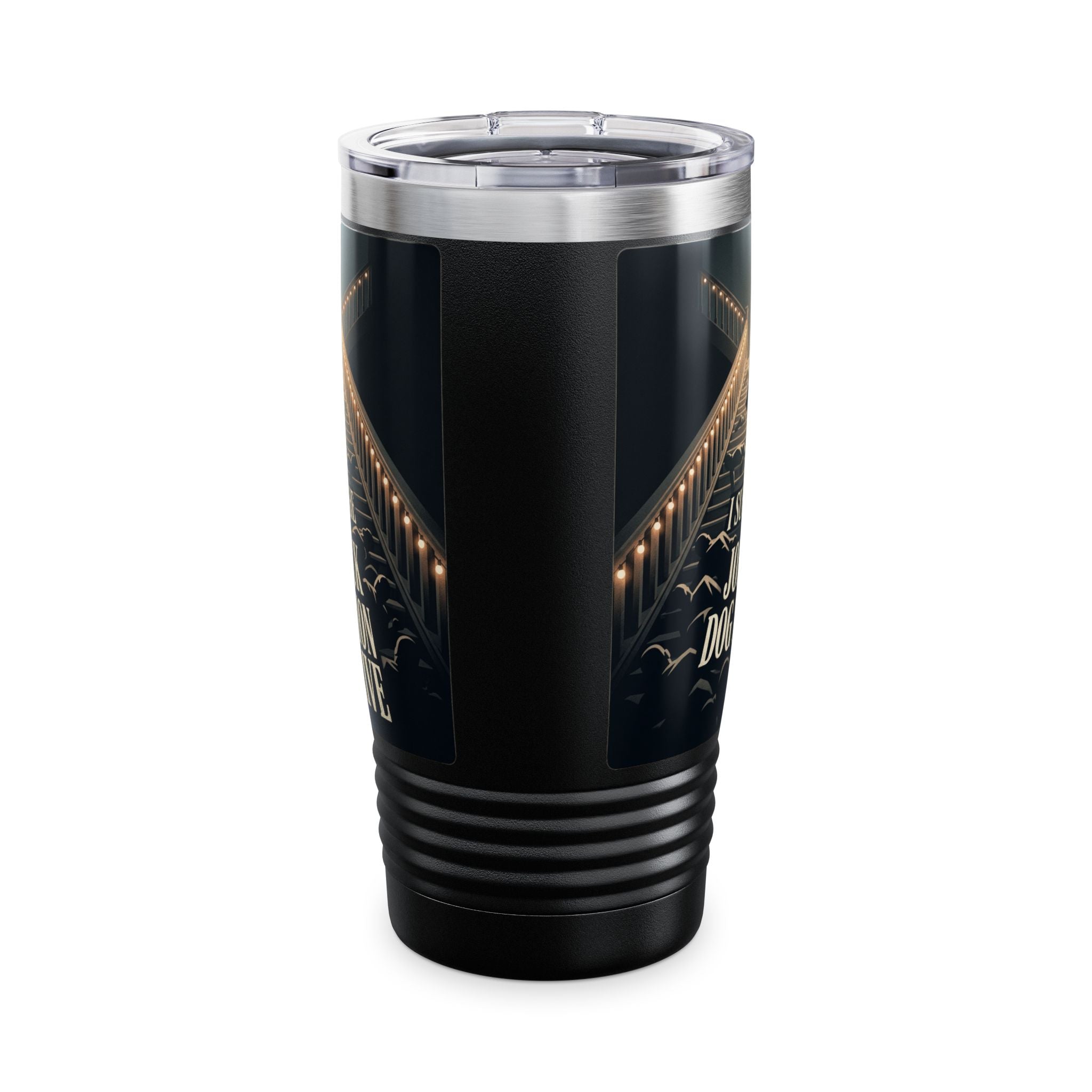 20oz Tumbler — "I Survived the John Wick Dog Adoption Drive"
