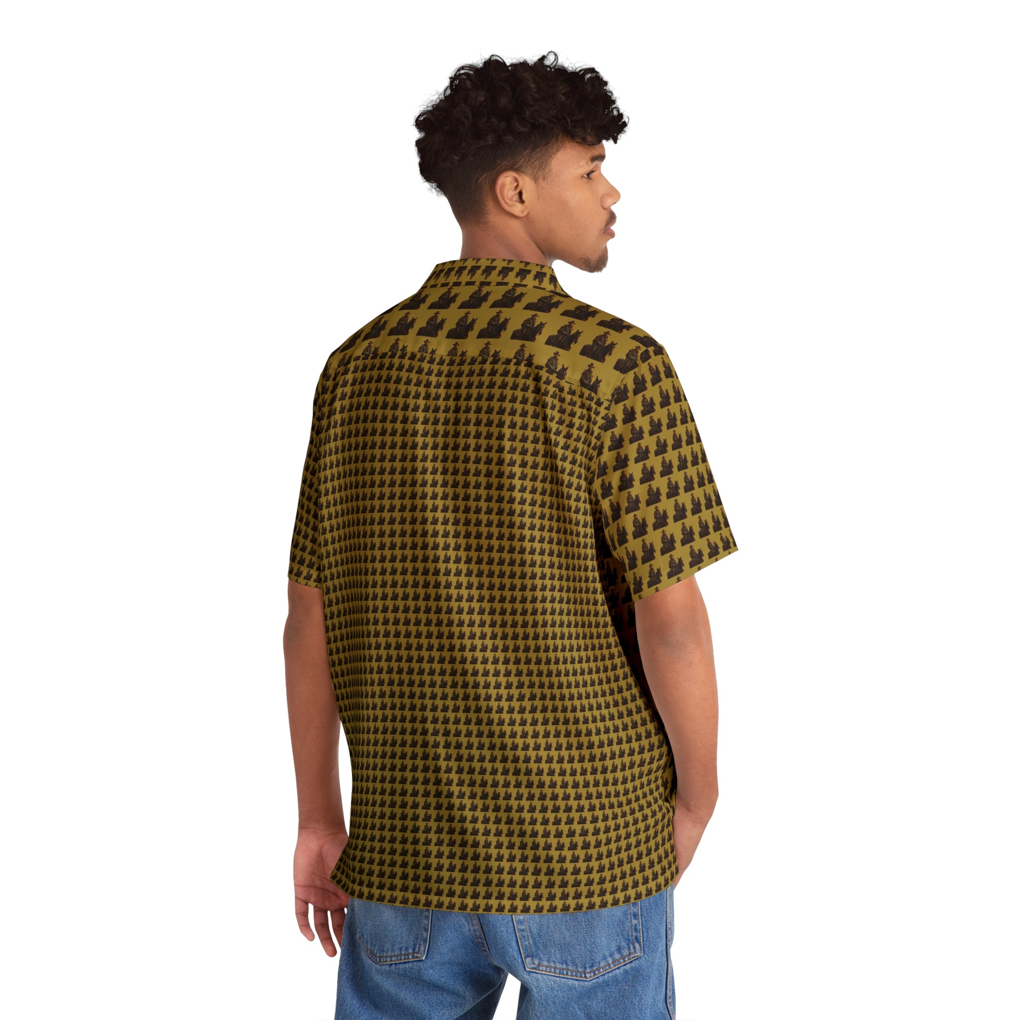 Clint Eastwood Hawaiian Shirt — Men's Vintage Pattern AOP