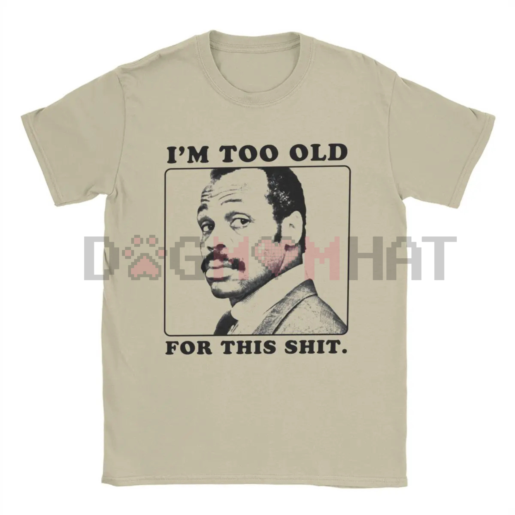 Roger Murtaugh "Too Old For This" T-Shirt – Men's Pure Cotton Funny Movie Tee