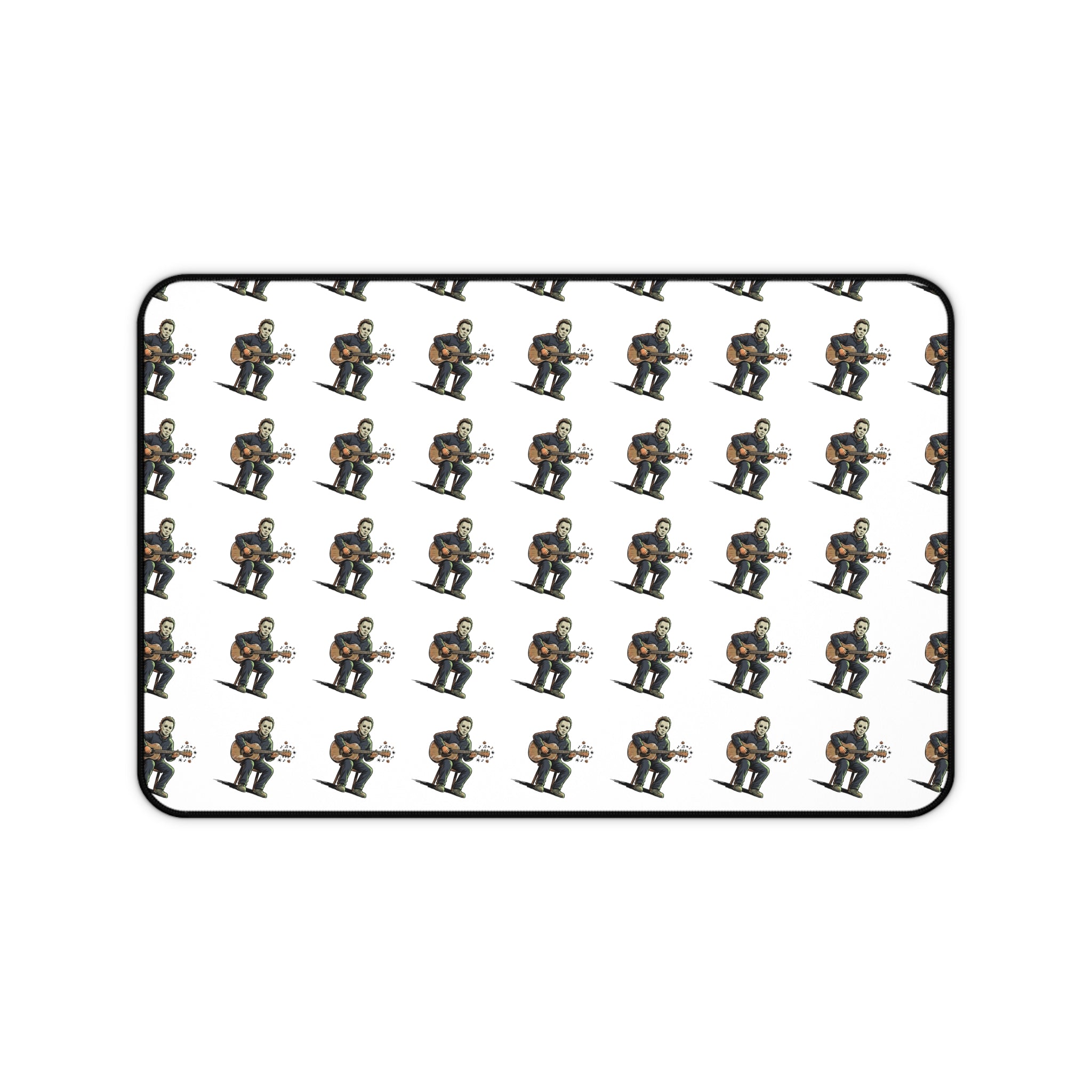 Guitarist Pattern Desk Mat — Musician Guitar Player Mouse Pad
