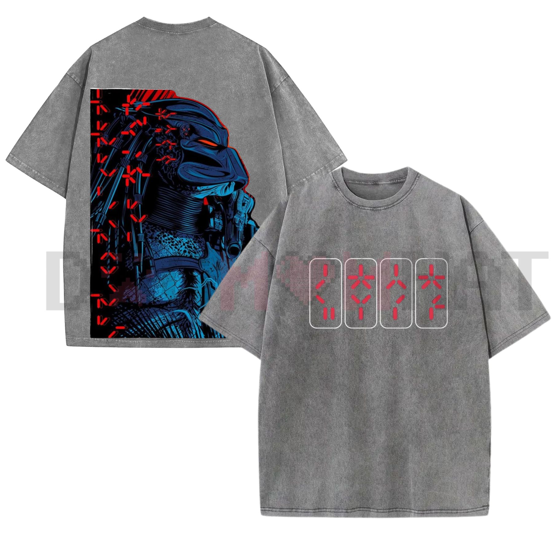 "The Predator" Classic Horror Movie Washed Tee – Vintage 1987 Sci-Fi Graphic Shirt