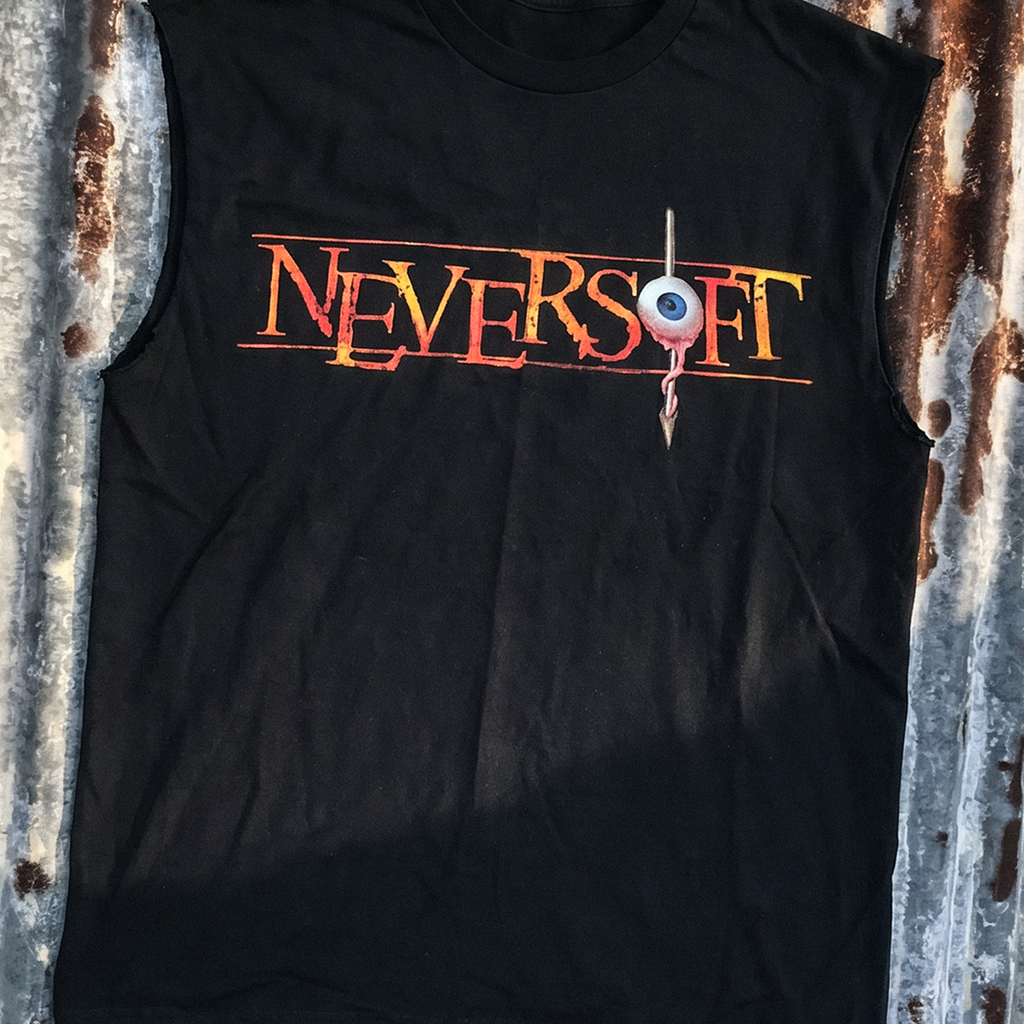 2000S 'Neversoft' Black Promo Cut-Off T-Shirt