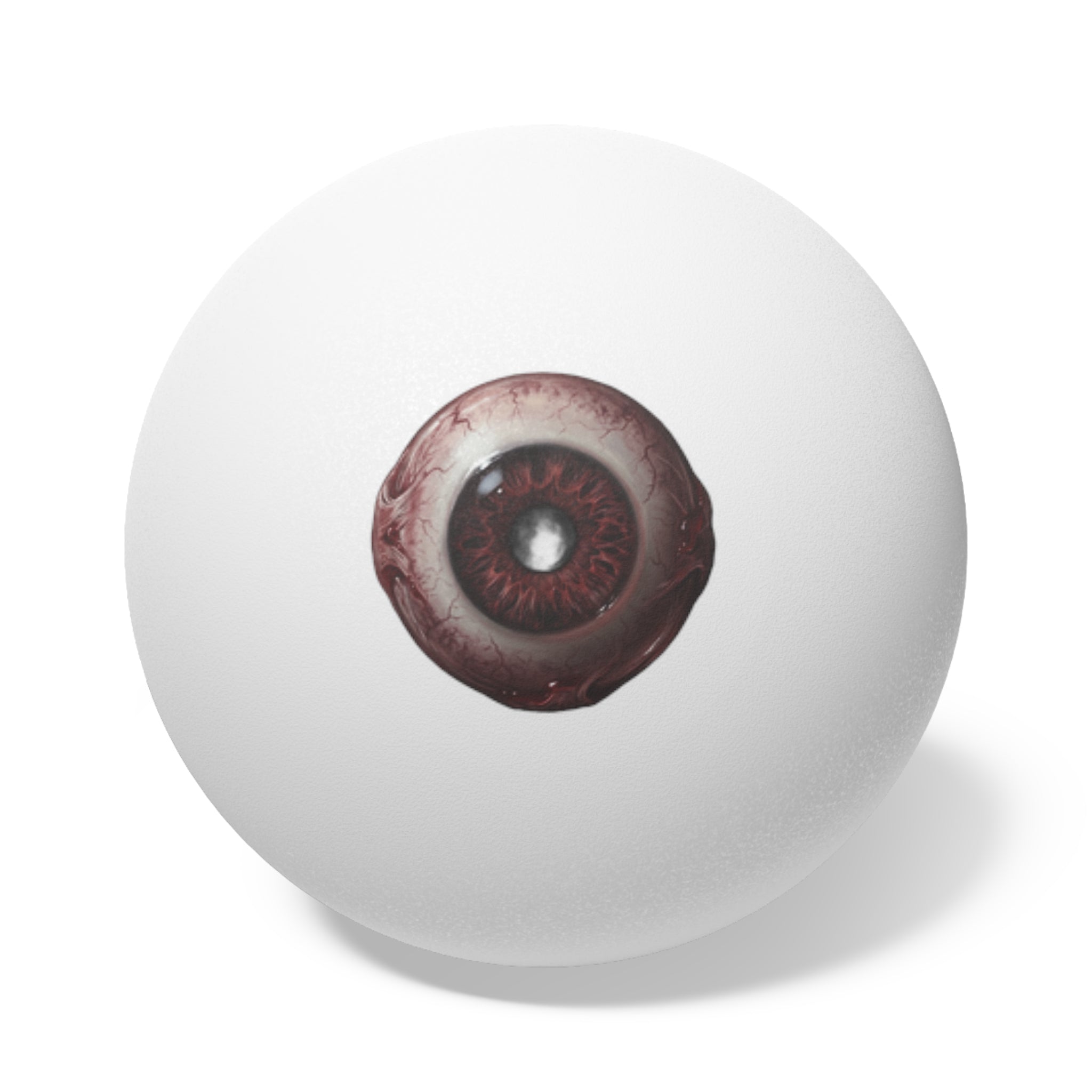 Eyeball Ping Pong Balls – Set of 6 Novelty Table Tennis Balls (Horror/Spooky Theme)