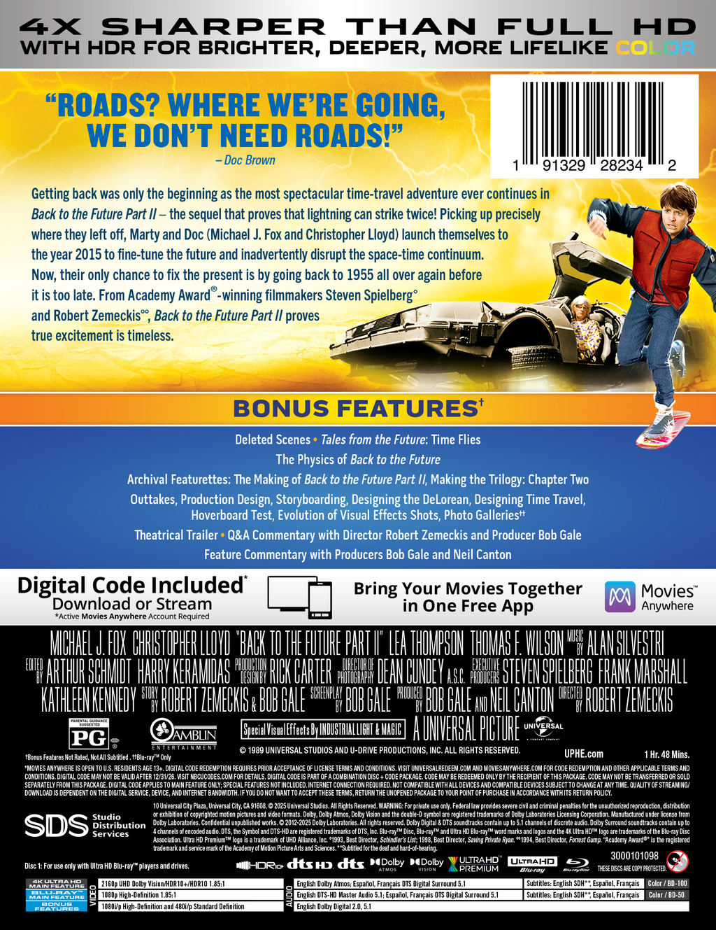 Back to the Future Part II Limited Edition Steelbook (4K Ultra HD + Blu-ray™ + Digital Code) [2025]