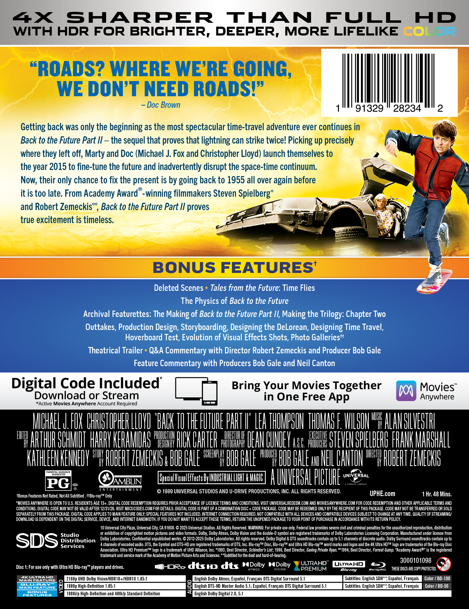 Back to the Future Part II Limited Edition Steelbook (4K Ultra HD + Blu-ray™ + Digital Code) [2025]