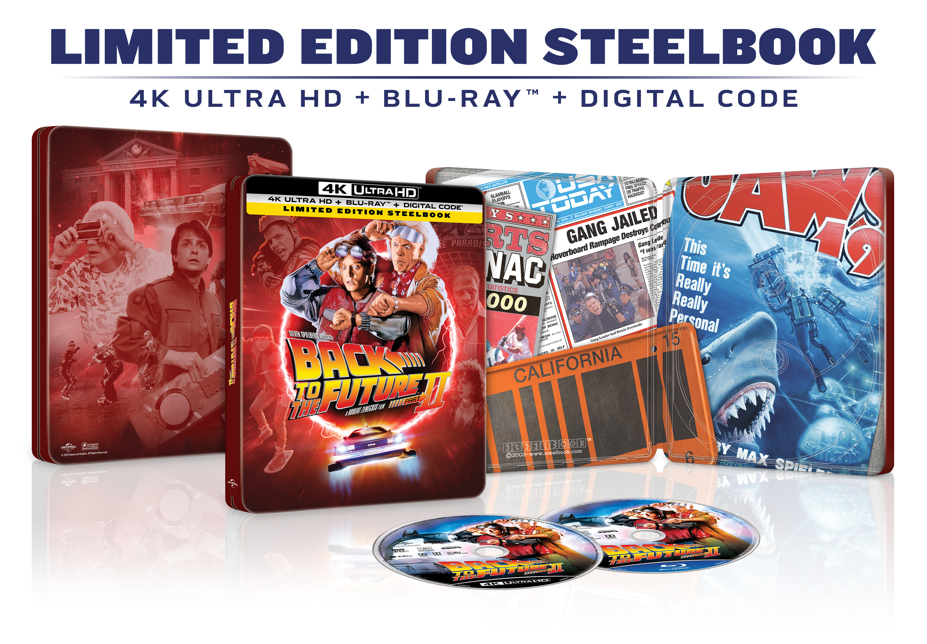Back to the Future Part II Limited Edition Steelbook (4K Ultra HD + Blu-ray™ + Digital Code) [2025]