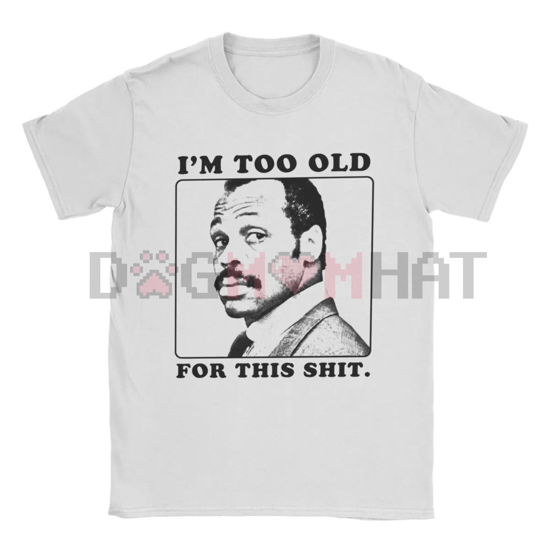 Roger Murtaugh "Too Old For This" T-Shirt – Men's Pure Cotton Funny Movie Tee