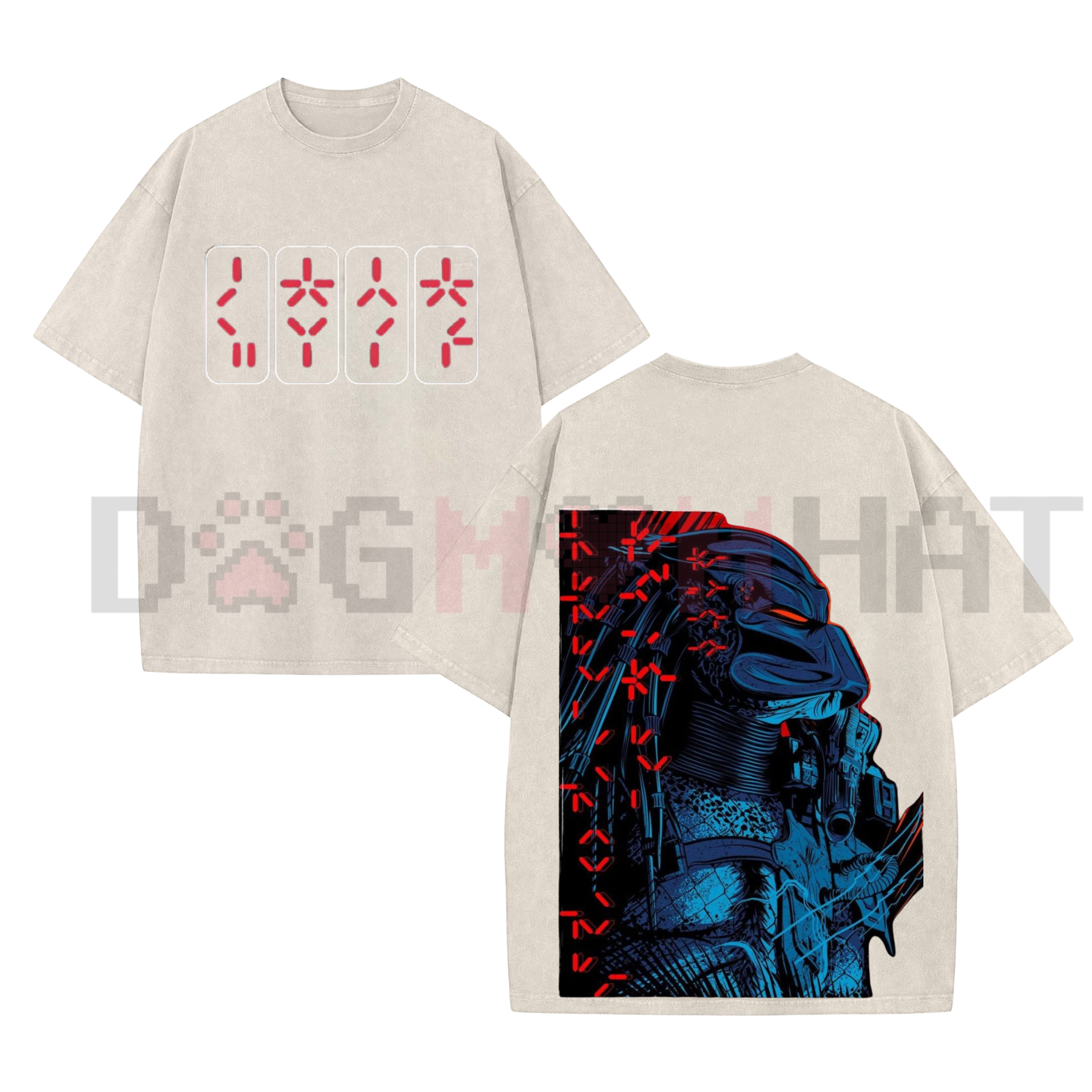 "The Predator" Classic Horror Movie Washed Tee – Vintage 1987 Sci-Fi Graphic Shirt