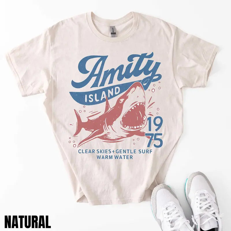 Jaws Amity Island 1975 Unisex Tee – Retro Movie Inspired T-Shirt