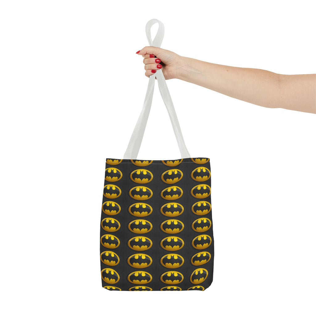 Batman Pattern Tote Bag — All-Over Print Superhero Shopper
