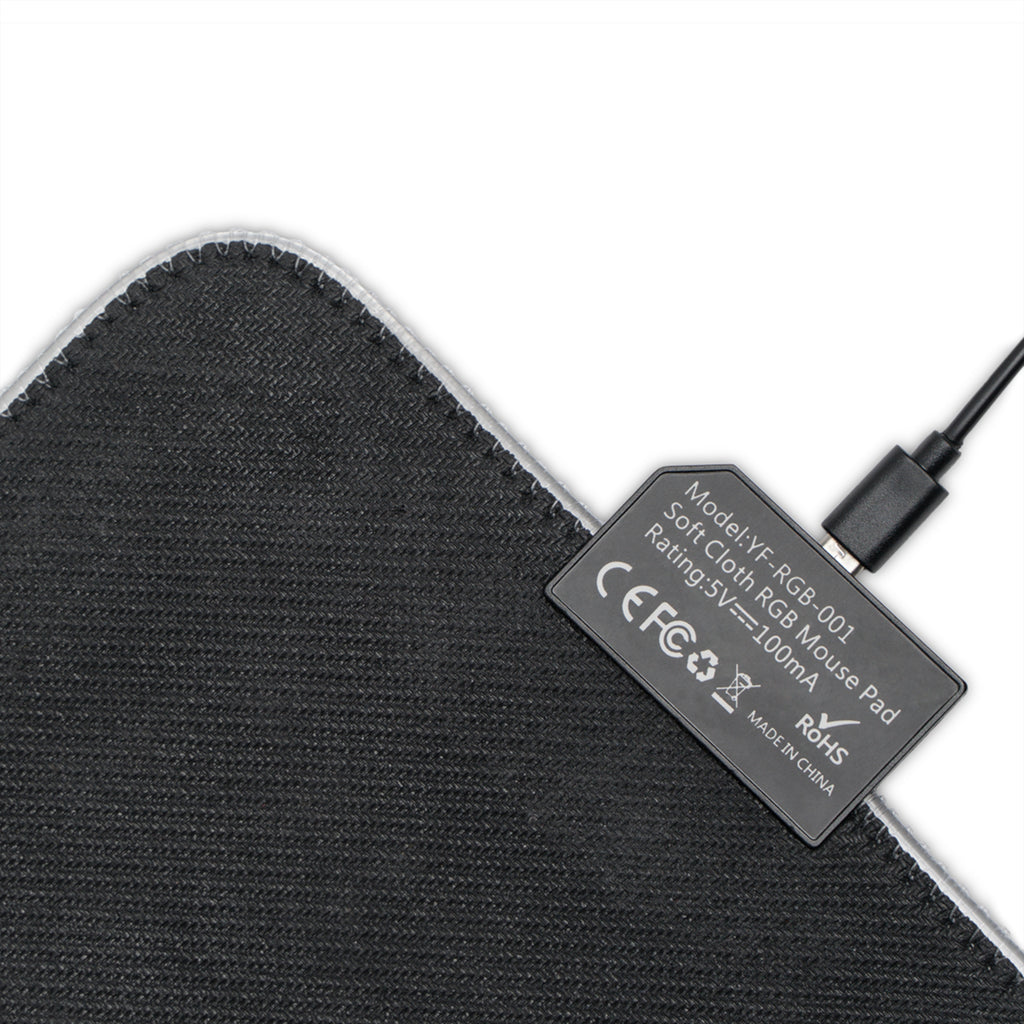 LED Gaming Mouse Pad — Skeleton Guitarist RGB Desk Mat
