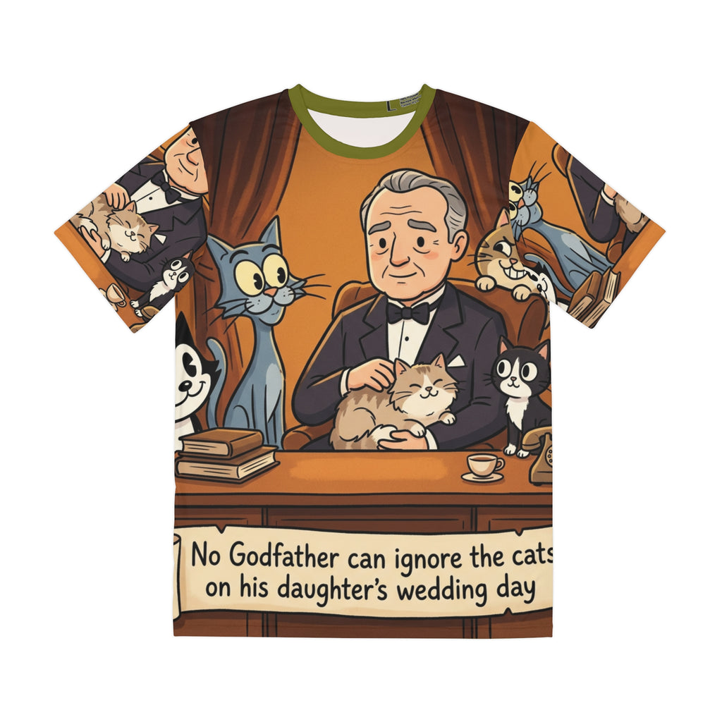 Godfather Cat Tee — "No Godfather Can Ignore the Cats on His Daughter's Wedding Day"
