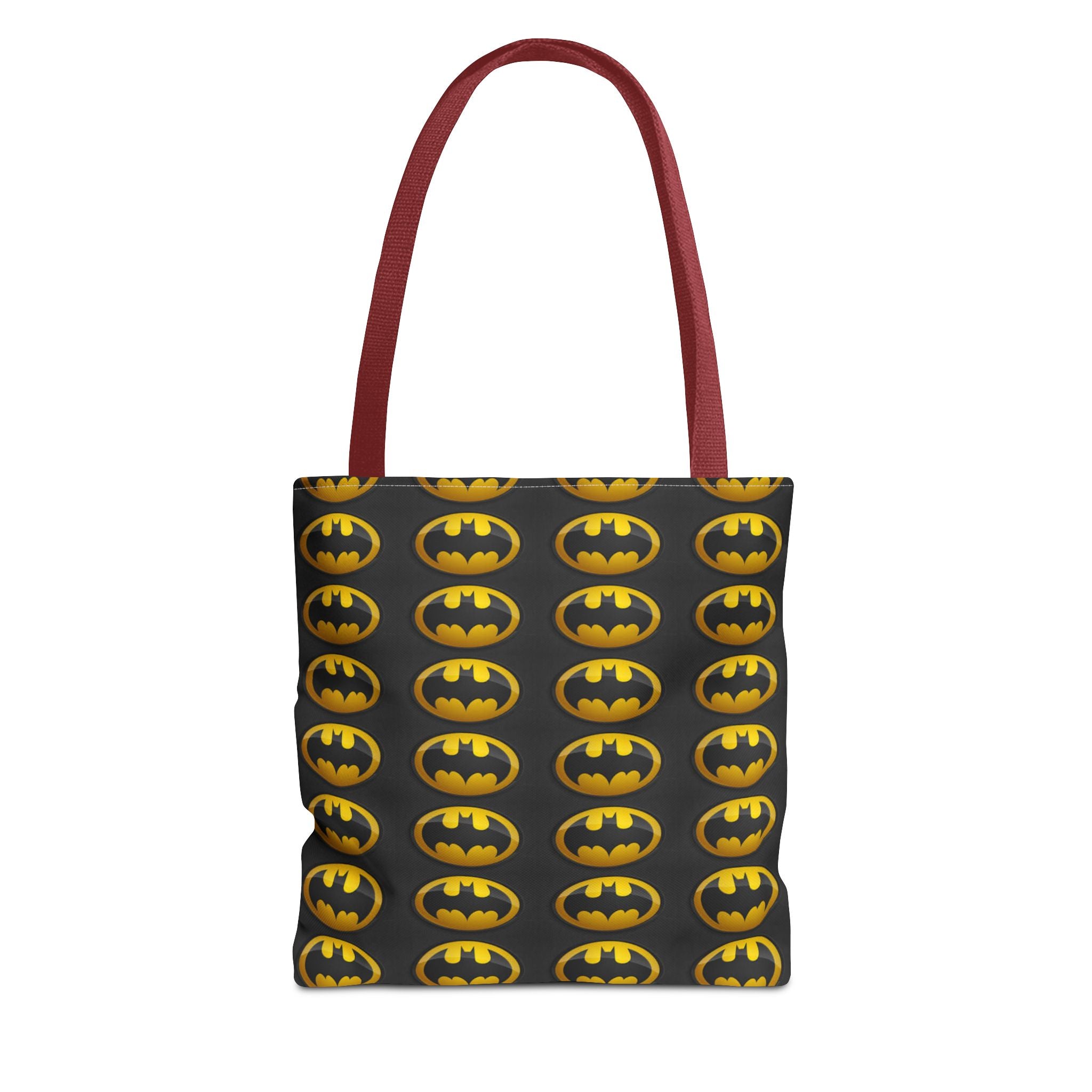 Batman Pattern Tote Bag — All-Over Print Superhero Shopper