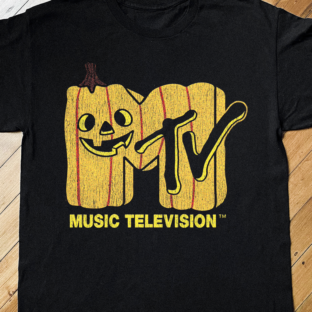 Mtv Halloween Vintage Black T-Shirt