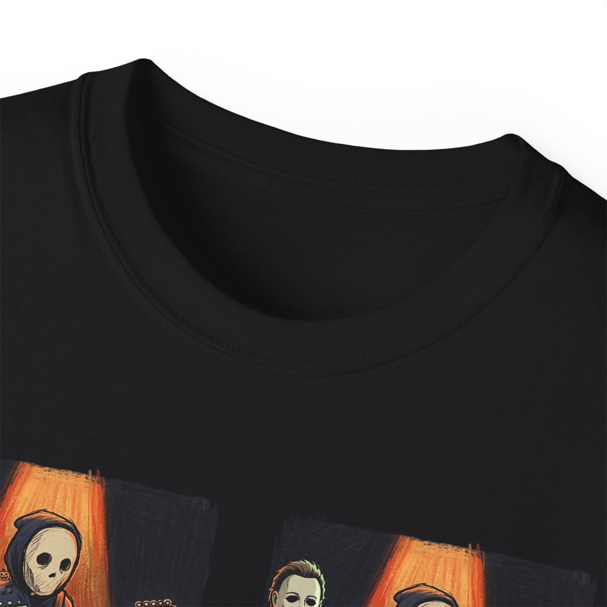 Skeleton Guitar Quartet T‑Shirt — Retro Vintage Horror Band Tee