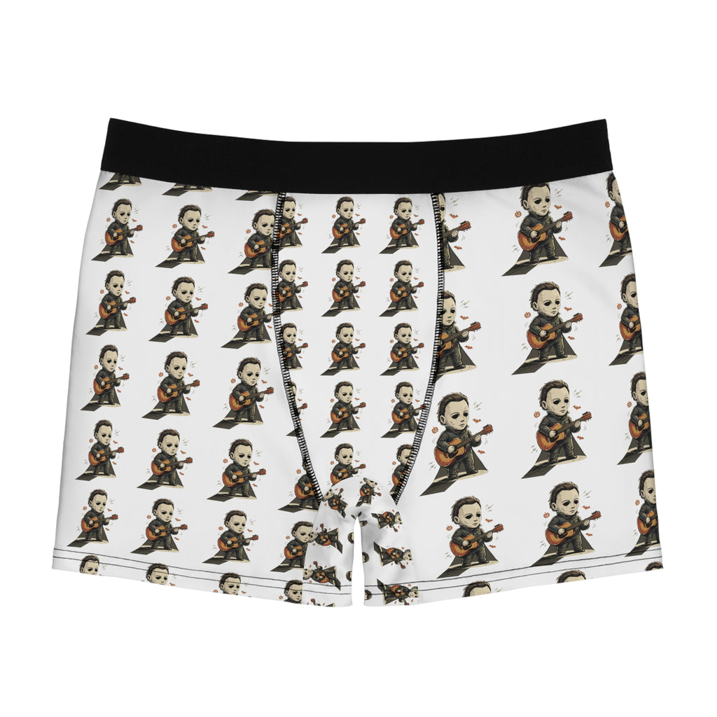 Halloween Michael Myers Guitar Boxer Briefs — Novelty Horror Character All-Over Print