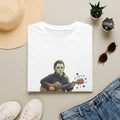 Guitar-Playing Masked Figure T-Shirt