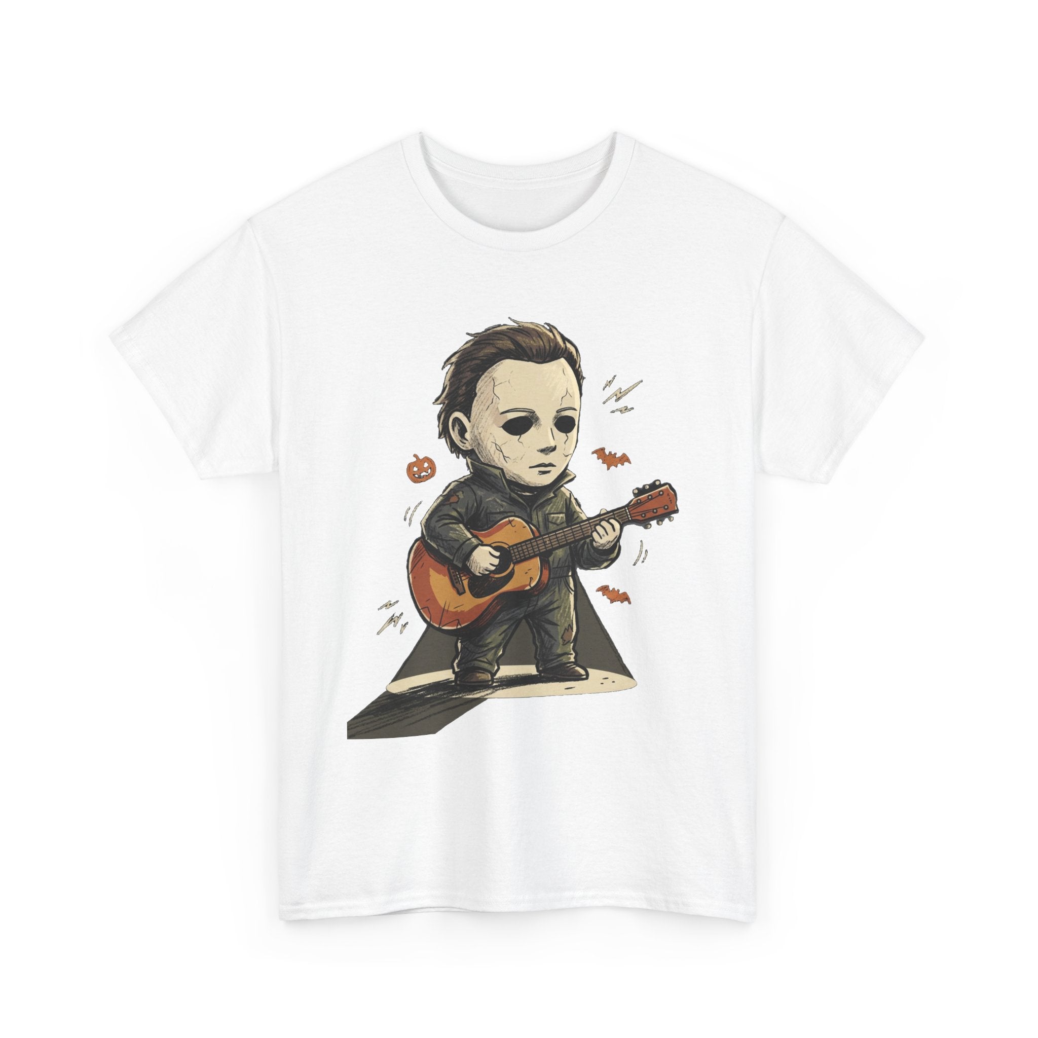 Michael Myers Guitar Tee — Cute Horror Movie Graphic T-Shirt