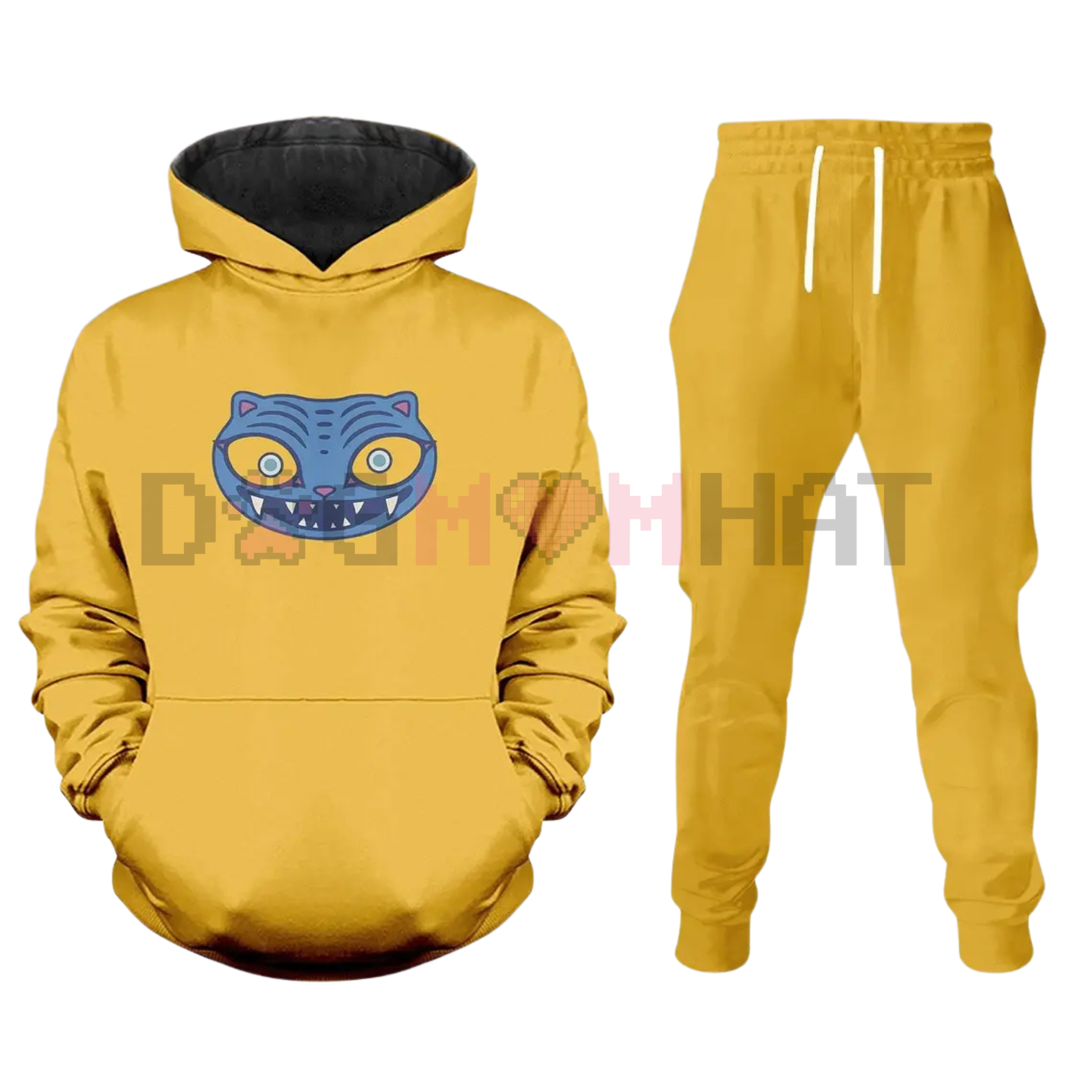 Derpy Tiger Costume Hoodie Jogger – Kpop Demon Hunters Outfit, Huntrix Kpop Cosplay, K-pop Movie Gift