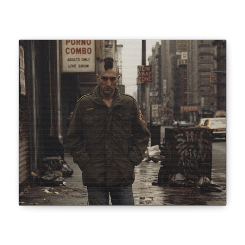 Taxi Driver Movie Poster Canvas — Gritty Urban Travis Bickle Wall Art