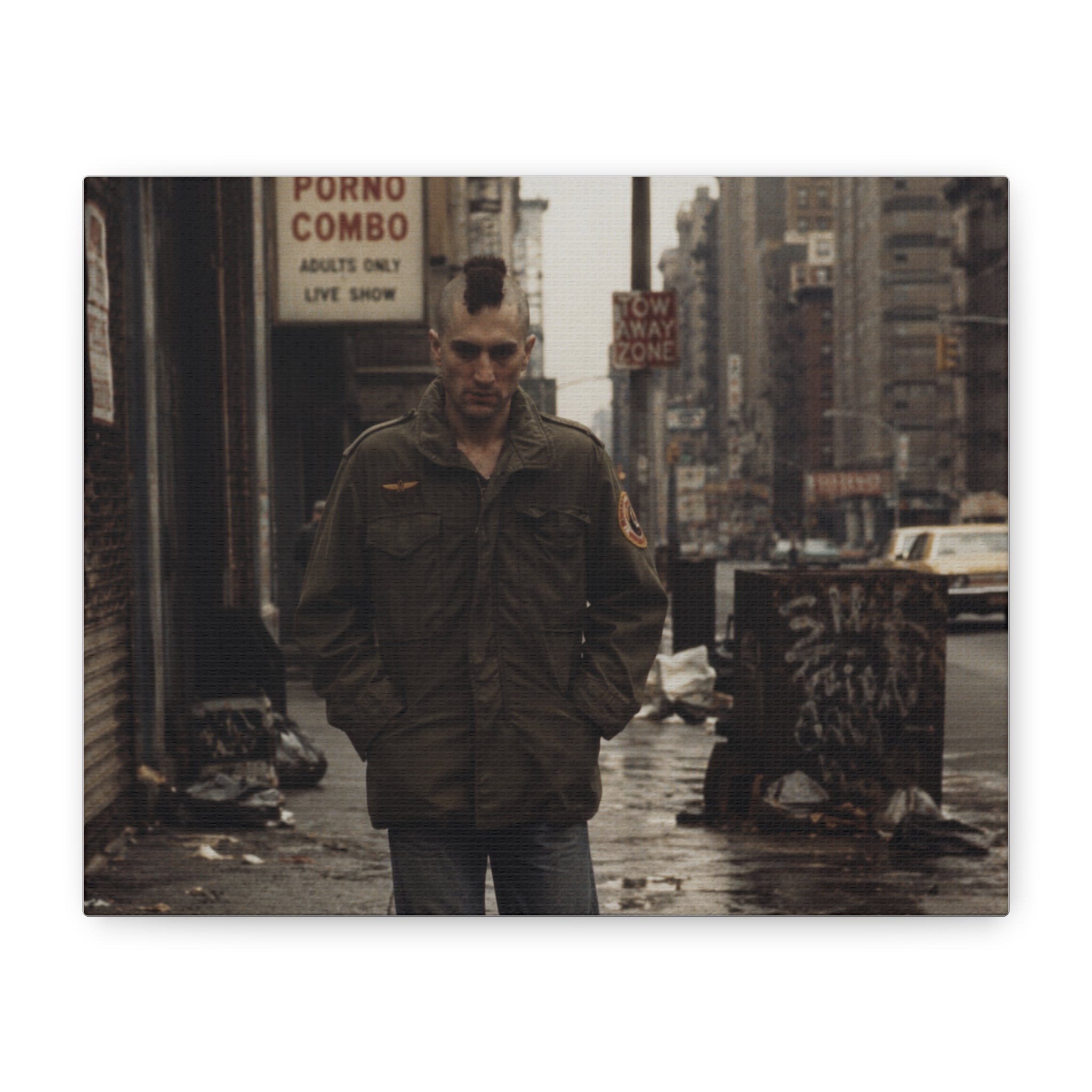 Taxi Driver Movie Poster Canvas — Gritty Urban Travis Bickle Wall Art