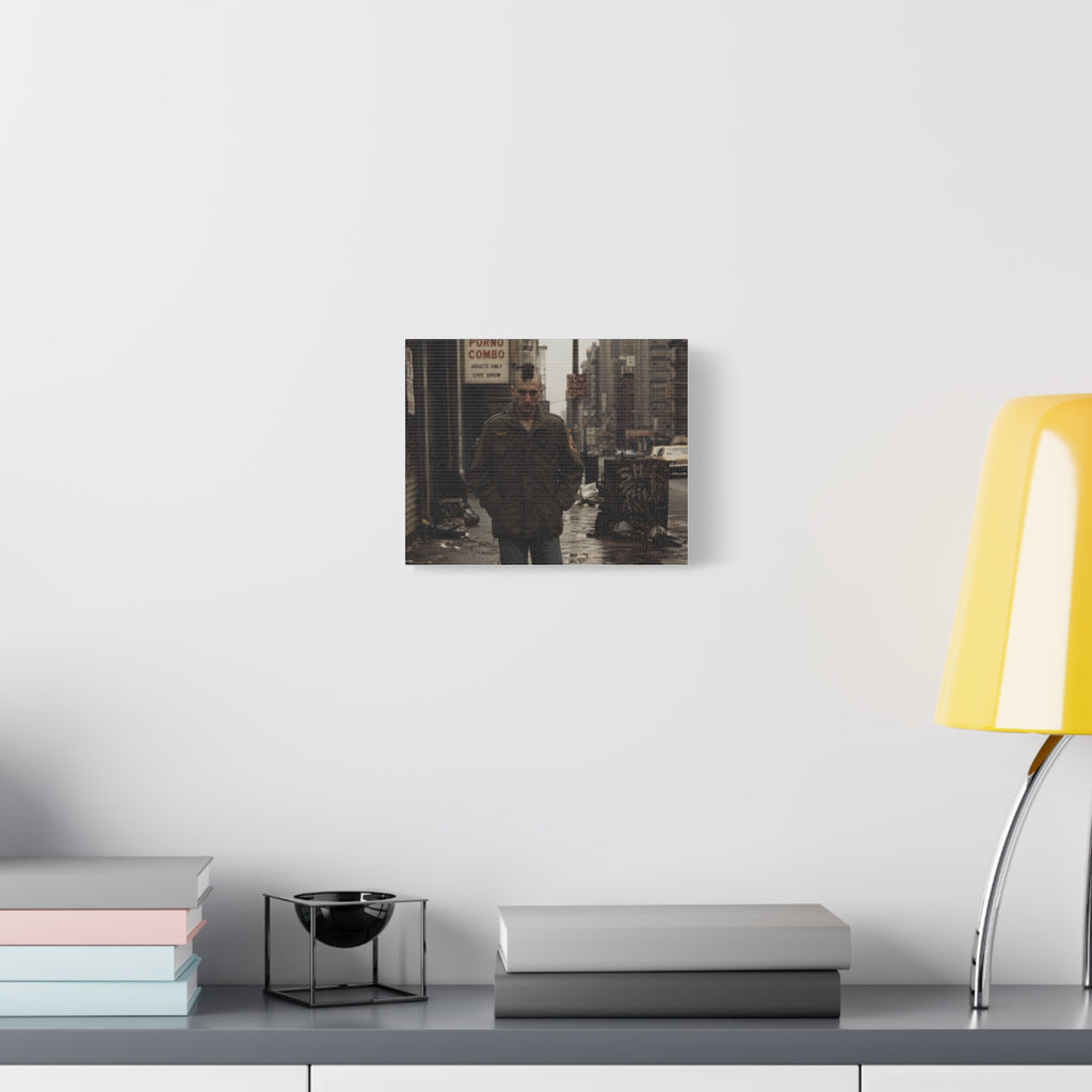 Taxi Driver Movie Poster Canvas — Gritty Urban Travis Bickle Wall Art