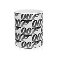 007 Gun Logo Ceramic Mug — Spy Movie Fan Coffee Cup (11oz, 15oz)